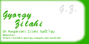 gyorgy zilahi business card